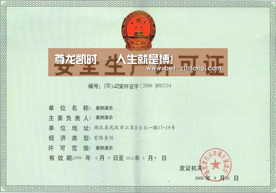 尊龙凯时荣誉证书三
